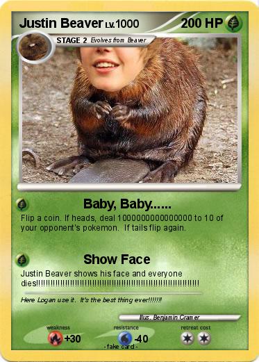 Pokemon Justin Beaver