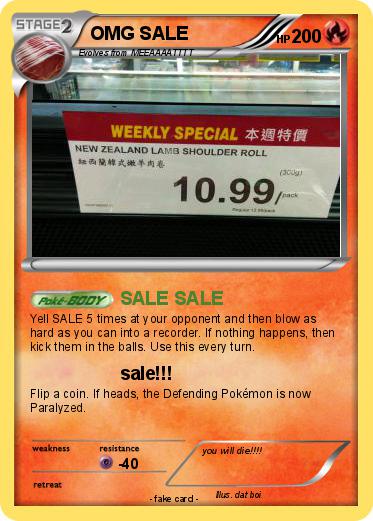 Pokemon OMG SALE