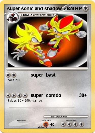 Pokemon super sonic and shadow