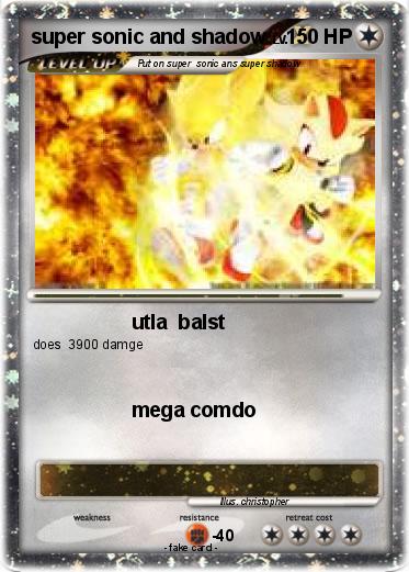 Pokemon super sonic and shadow