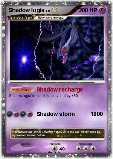 Pokemon Shadow lugia Pokemon Shadow lugia