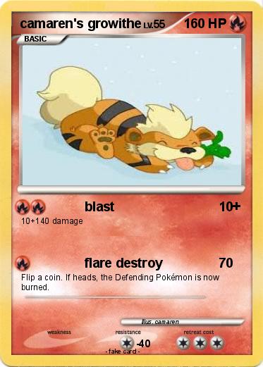 Pokemon camaren's growithe