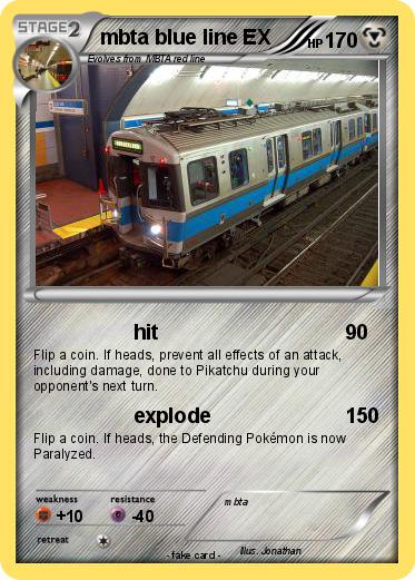Pokemon mbta blue line EX Pokemon mbta blue line EX