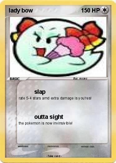 Pokemon lady bow