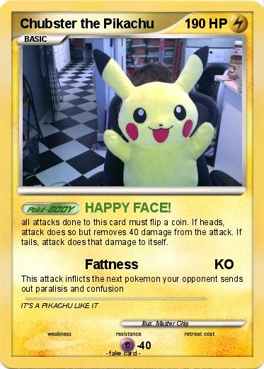Pokemon Chubster the Pikachu