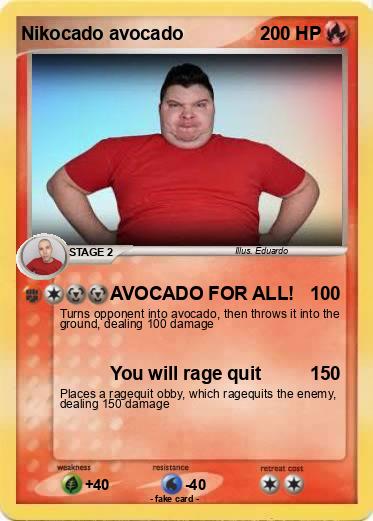 Pokemon Nikocado avocado