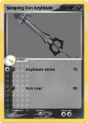 Pokemon sleaping lion keyblade