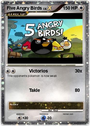 Pokemon Five Angry Birds