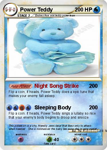Pokemon Power Teddy