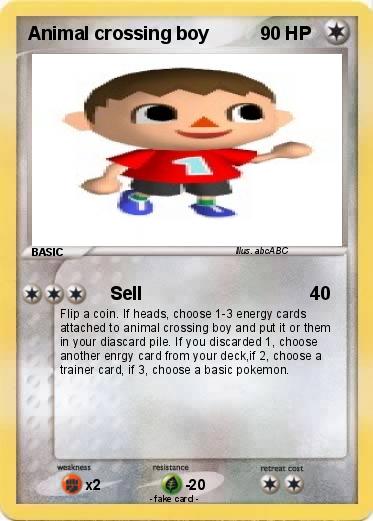 Pokemon Animal crossing boy
