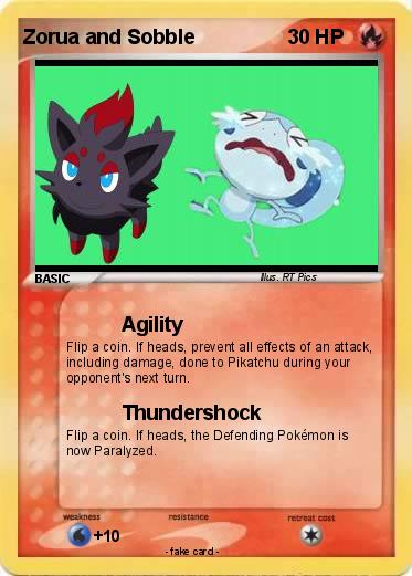 Pokemon Zorua and Sobble