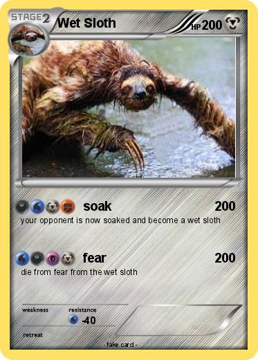 Pokemon Wet Sloth