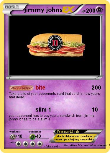 Pokemon jimmy johns