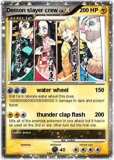 Pokemon Demon slayer crew