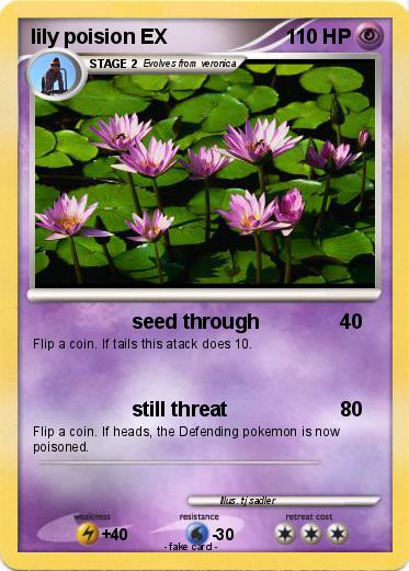 Pokemon lily poision EX