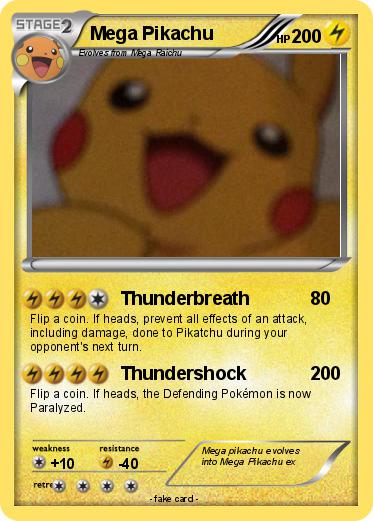 Pokemon Mega Pikachu