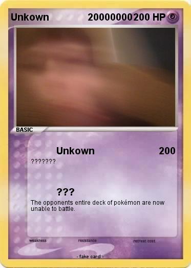 Pokemon Unkown               20000000