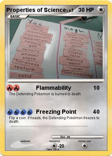 Pokemon Properties of Science