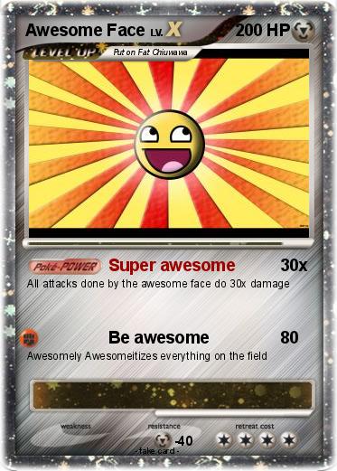 Pokemon Awesome Face