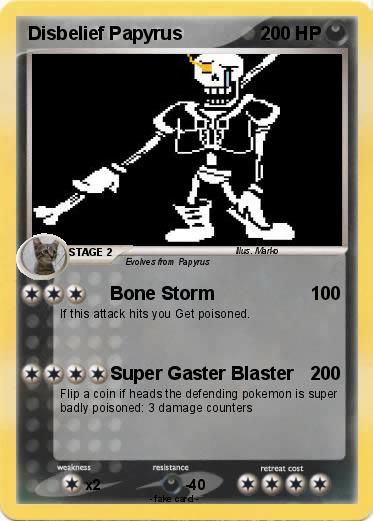 Pokemon Disbelief Papyrus Pokemon Disbelief Papyrus