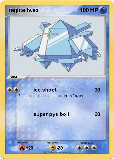 Pokemon regice lv.ex