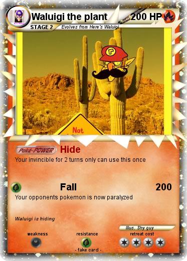 Pokemon Waluigi the plant