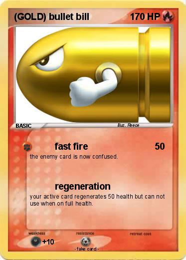 Pokemon (GOLD) bullet bill