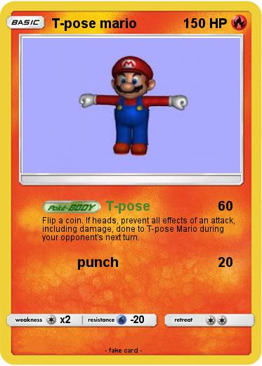 Pokemon T-pose mario