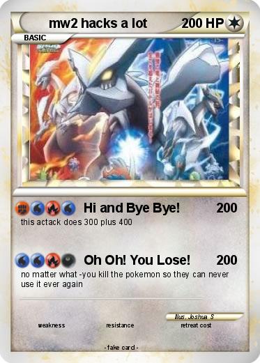 Pokemon mw2 hacks a lot