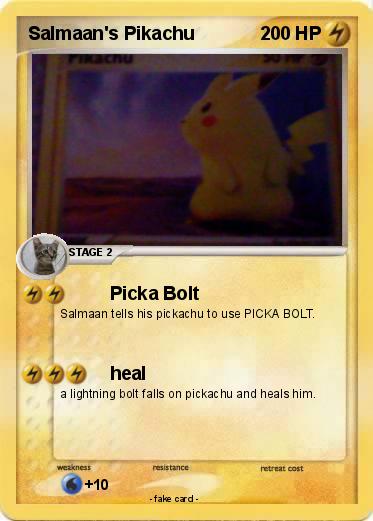 Pokemon Salmaan's Pikachu