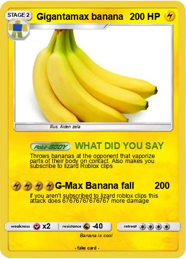 Pokemon Gigantamax banana
