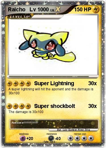Pokemon Raicho   Lv 1000
