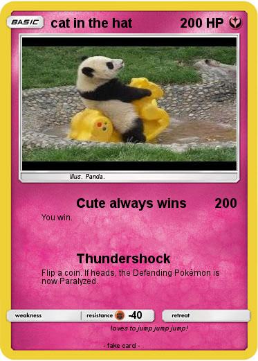 Pokemon cat in the hat