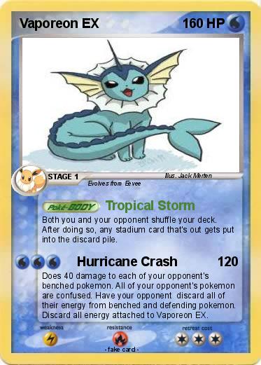 Pokemon Vaporeon EX