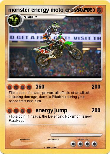 Pokemon monster energy moto cross