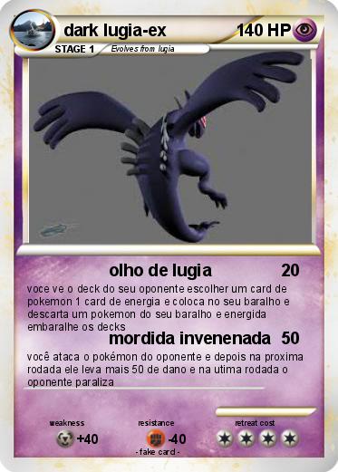 Pokemon dark lugia-ex