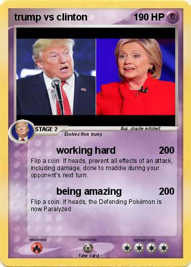 Pokemon trump vs clinton