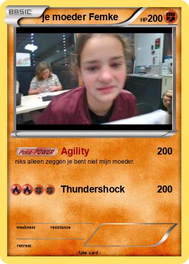 Pokemon je moeder Femke