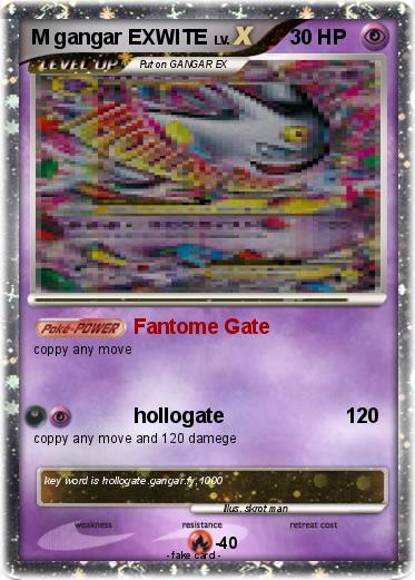 Pokemon M gangar EXWITE