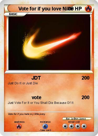 Pokemon Vote for if you love Nike