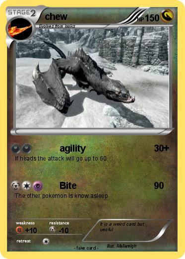 Pokemon chew