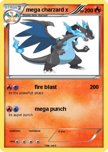 Pokemon mega charzard x