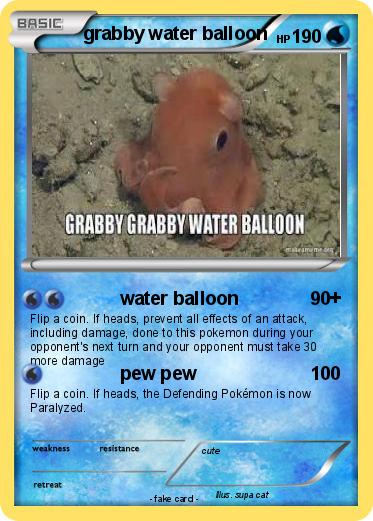 Pokemon grabby water balloon