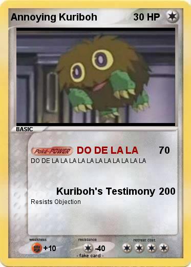 Pokemon Annoying Kuriboh