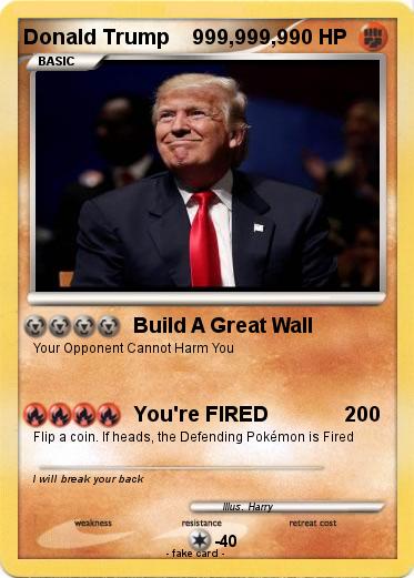 Pokemon Donald Trump    999,999,9