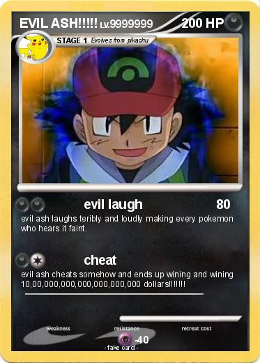 Pokemon EVIL ASH!!!!!