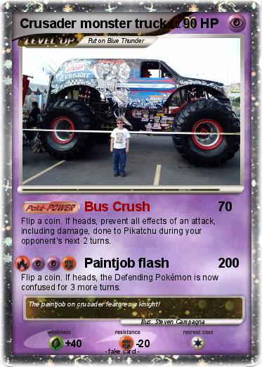 Pokemon Crusader monster truck