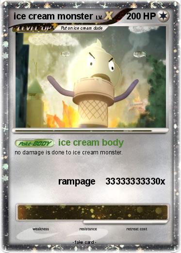 Pokemon ice cream monster