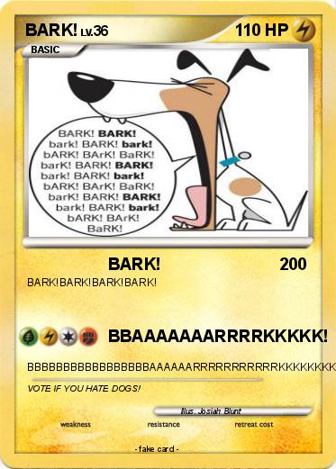 Pokemon BARK!