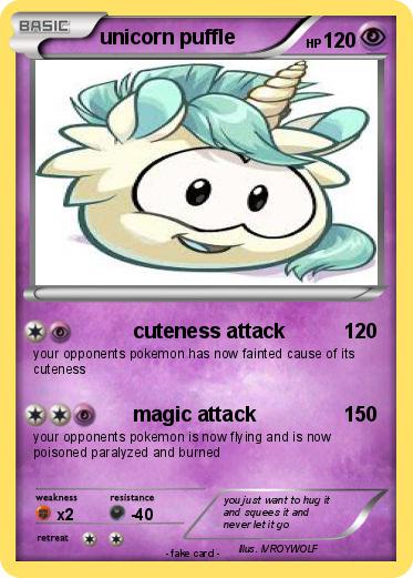Pokemon unicorn puffle Pokemon unicorn puffle